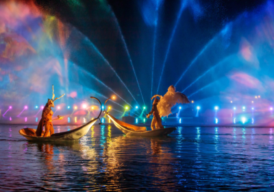 Watershow at the Arsenale: Venice After Dark on the Water